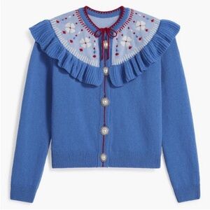 HILL HOUSE desk sweater cardigan 100% wool luxury high brand